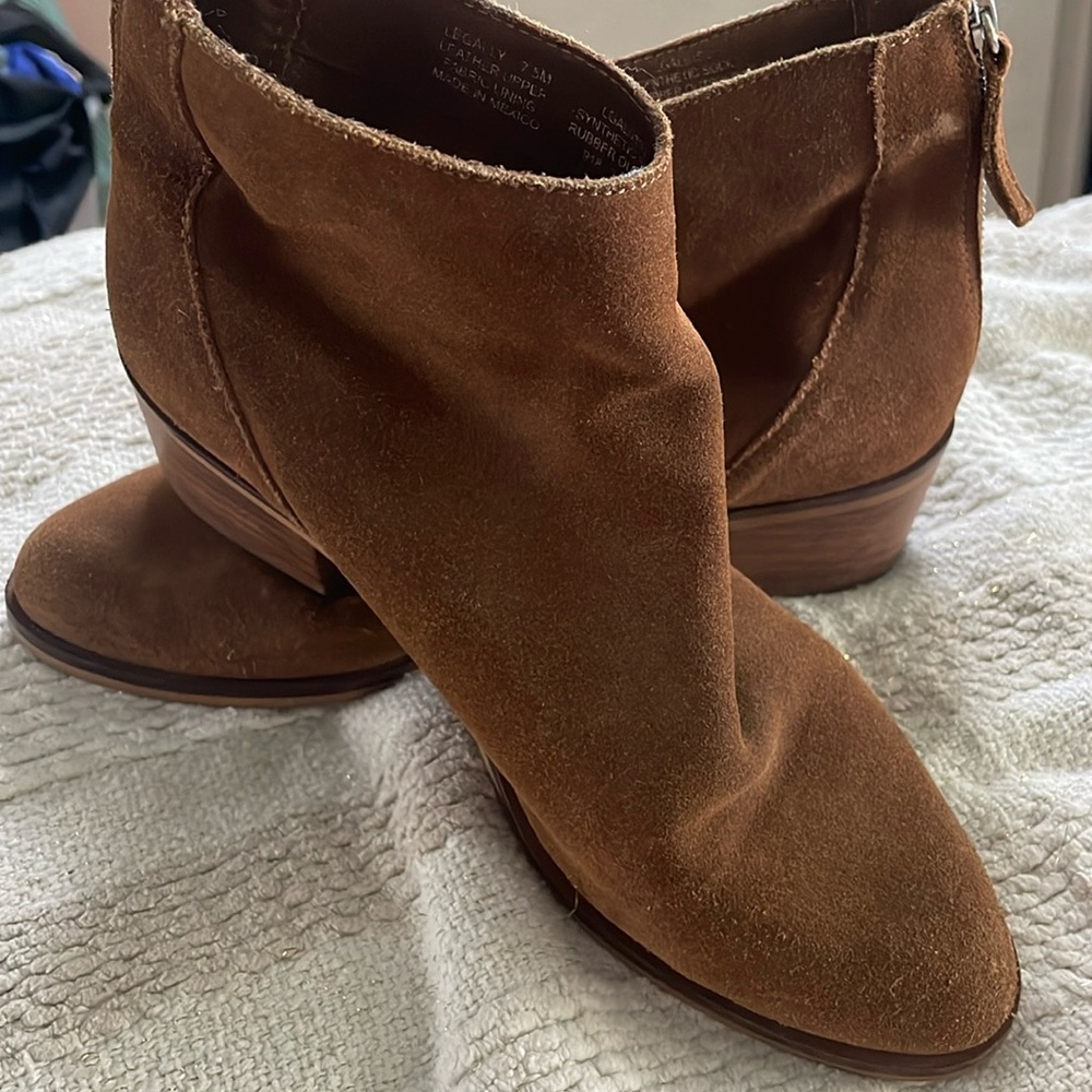 Tan booties